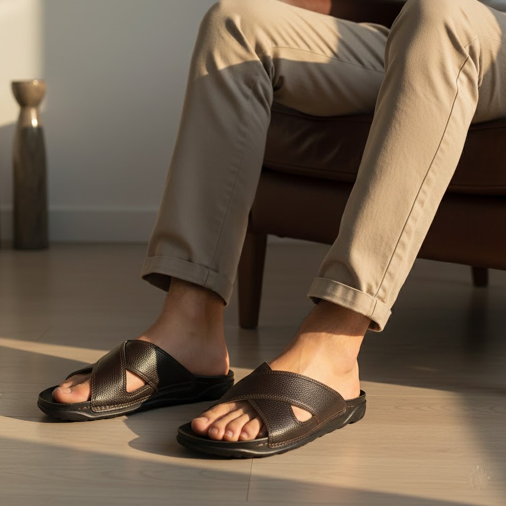 خرید آنلاین دمپایی طبی مردانه آوین مدل 54 فلوتر کد 03